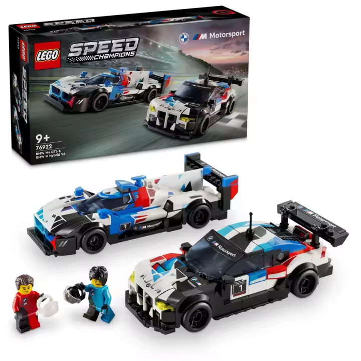 LEGO 76922 Speed Champions Coches de Carreras BMW M4 GT3 y BMW M Hybrid V8 Set - 1