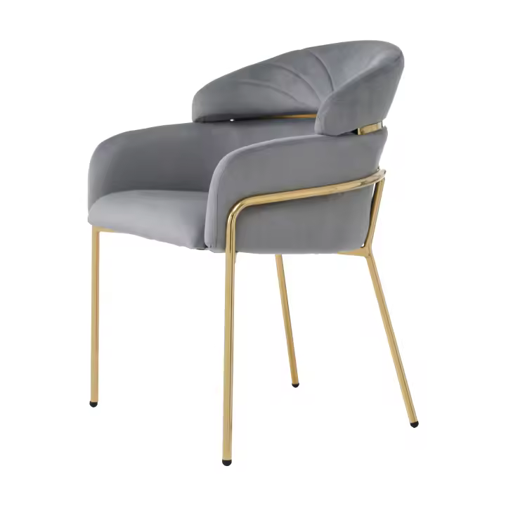 Juego de 2 Sillas de Salón Terciopelo Lujoso y Ligeras | Cuatro Pata de Metal Resistentes | Estilo Moderno para Sala de Estar, Dormitorio y Espacios de Ocio - 1