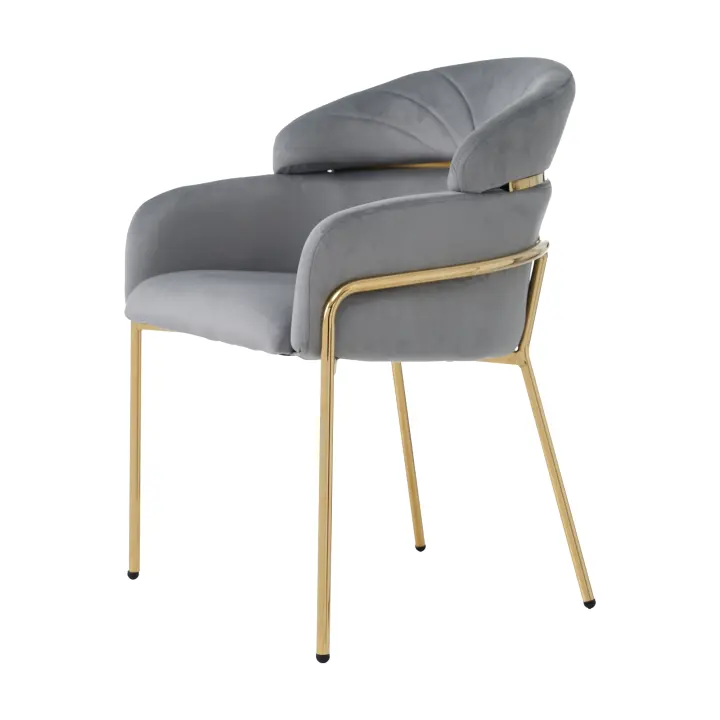 Juego de 2 Sillas de Salón Terciopelo Lujoso y Ligeras | Cuatro Pata de Metal Resistentes | Estilo Moderno para Sala de Estar, Dormitorio y Espacios de Ocio - 1
