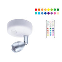 1/2pcs Luz De Noche LED Inalámbrica RGB Rotativa Para Iluminación De Resaltos Pared Y Armario Con Pilas Incluidas Luz De Ambiente Para Interior - details 10