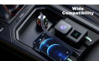 Universal dual USB fast car charger.