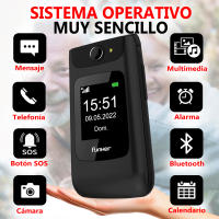 Funker C200 Comfort Easy 4G Teléfono Móvil con tapa para personas mayores con 4G. Con botón SOS y pantalla externa. - details 1