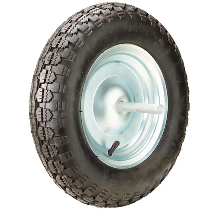 [Ferrtería Torres] Rueda carretilla neumática Wolfpack, llanta metálica 370 mm - 1