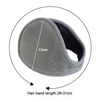 Calentadores de vellón clásicos y sencillos unisex para hombres y mujeres, orejeras cálidas de invierno - details 1
