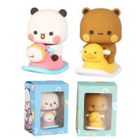 Figura De Colección De Oso Panda Kawaii Bubu Dudu Para Decoración De Coche Juguetes De Animales Miniaturas Cartoon Excitantes Ornamento Regalo Para Adultos - details 1