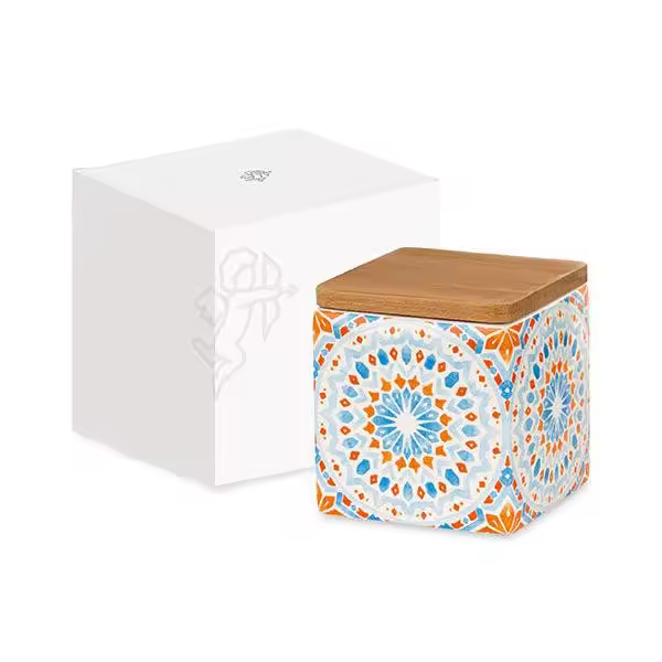 Cupid & Co. Vela cachepot Marrakech 90x90x120mm con caja - 1