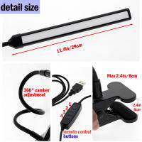 Lámpara De Mesa LED Con Clip Plegable Y Soporte De Lectura 360° Luz De Mesa Para Dormitorio Protección Ocular USB Powered Ajustable Para Cama - details 4