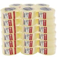Various Cinta Adhesiva Transparente y Marrón (48mm 100m) (48mm 200m) Cinta Embalaje Cinta Adhesiva para Embalar Paquetes y Cajas de Envio Color Precinto Tranparentey Marrón 6 y 36 Rollo - details 3
