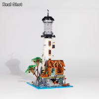 Bloques De Construcción Creativos De Pescador De Village 2340PCS Torre De Mar LED Luz Bricks Juguetes Regalos Para Niños Y Niñas De Más De 14 Años - details 1