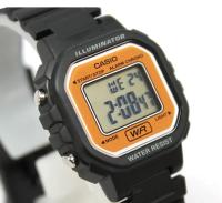 Casio La-20wh-9aef Reloj De Pulsera Digital Para Mujer Color Negro Bisel Naranja. Alarma Cronometro Luz. - details 1