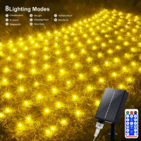 Luces Solares De Red 1pc Jardín Pared Techo 8 Modos Control Remoto Auto Encendido/Apagado Exterior Luces Twinkle Para Patio - details 25