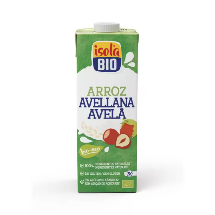 Bebida Vegetal De Arroz Con Avellanas 1Lt 6Uds Bio - 1