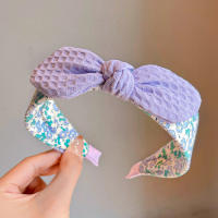 Diadema Amplia De Tela Con Orejas De Conejo Y Lazo Estilo Coreano Para Niñas Accesorio Adorable Para El Día a Día - details 3