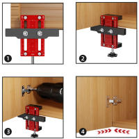 Juego De Herramientas Para Montaje De Puertas De Armario Con Soporte Y Abrazadera Cuerpo De Aleación De Aluminio Para Instalación De Armarios Con Marco O Frameless - details 5
