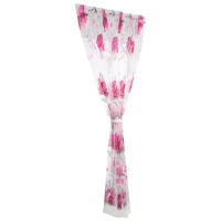 1pc Cortinas De Tulle Floral Para Sala De Estar Blancas Cortinas Transparentes Para Dormitorio Puerta Cortinas Cortas Para Ventana De Cocina Decoración De Puerta - details 4
