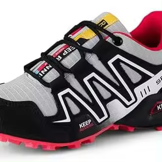 Zapatos de senderismo para mujer, impermeables, zapatillas de senderismo, zapatos de trekking, senderismo, correr, camping, antideslizantes, transpirables, cómodos, ligeros - 1