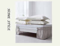 Enaguas De Cama Microfibra Blanco Negro Gris Ruffles Fácil De Limpiar Antiarrugas Para Dormitorio Estilo Sencillo Y Elegante - details 7