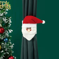 Gancho De Cortina Navideño Con Santa Y Payaso Decoración De Ventana Fijador Rápido Para Cortinas Adornos De Navidad - details 2