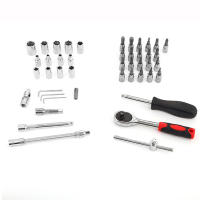 46pcs Set Car Repair Tools Spanner Set, Car Repair Tools Accessories Multifunctional Repair Tool Kit Socket Wrench-Ratchet Torque Wrench and Screwdriver, Portable Car and Bicycle and Motorcycle Repair Tools Pack Portable - details 11