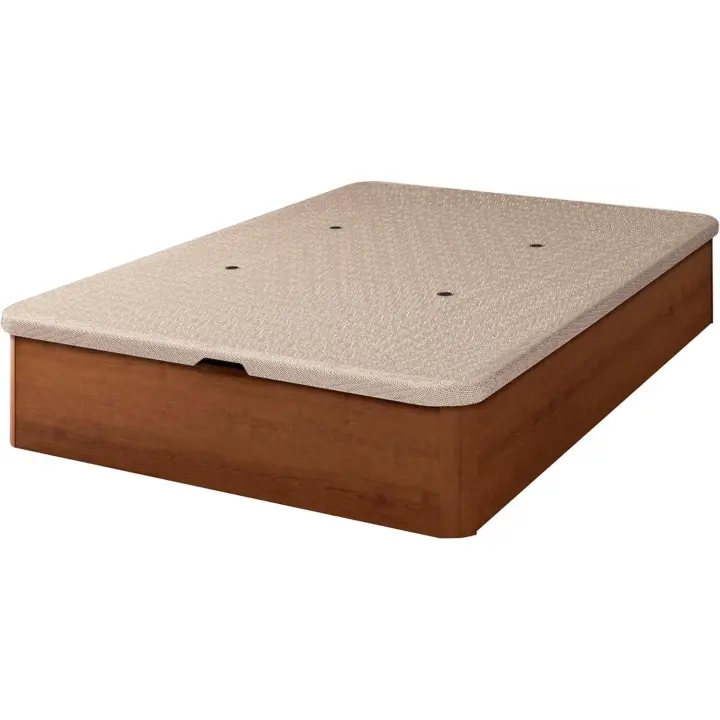 Shiito | Canapé Adar con Amplio Almacenamiento | Tapa Transpirable 3D y ventilación Mejorada con 4 válvulas | Descanso y Confort asegurados | Acabado Nogal - 135x190 cm - 1