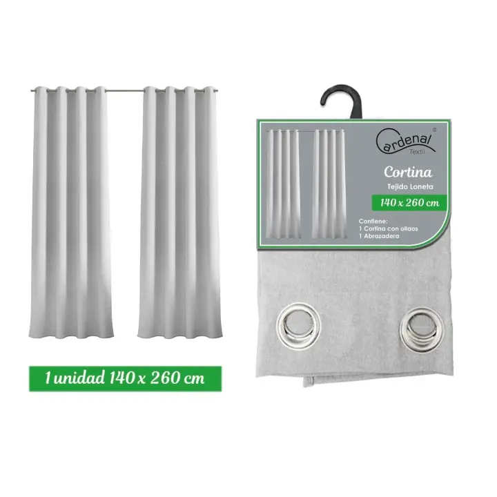 1 Piezas Cortinas 140x260cm, Resistente Al Calor Y La Luz, para Salón Dormitorio  Y Suave para Oficina Moderna Decorativa Reducción De Ruido - 1