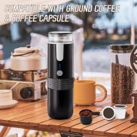 Cafetera Eléctrica inalambra para Exterior, máquina de café de 1200MAh recargable por USB, portátil, totalmente automática, para viaje en coche y Hogar - details 5