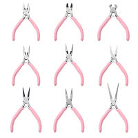 Kit De Herramientas Para Joyería DIY Con Aretes Rosa Antideslizantes Y Mango Liso Herramienta De Reparación De Hebillas De Aleación De Zinc - details 2