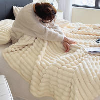 Manta Gruesa De Color Sólido Con Rayas Anchas Manta Suave Y Cálida Para Sofa Y Cama Cubierta De Tela Decorativa Para Dormitorio En Casa Estilo Geométrico - details 22