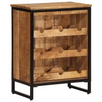 vidaXL Botellero para 9 botellas madera maciza mango 55x33x70 cm - details 6