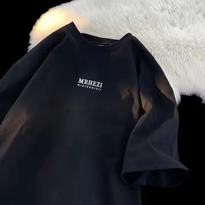 Camiseta De Algodón Para Hombre Estampado De Gato Adorable De Alta Calidad Manga Corta Casual Suelta Y2k Top Para Gimnasio Deporte - 1