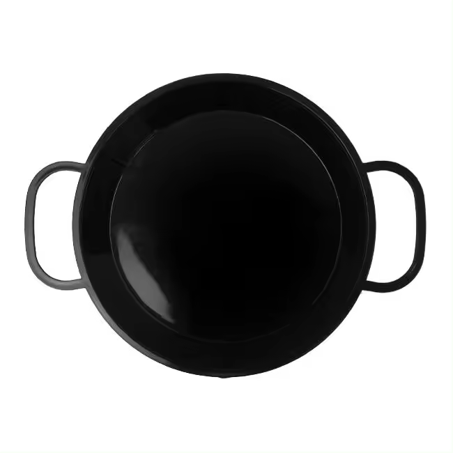 MONOUSO | Paella Degustación PP Negra Ø15cm (10 Uds) - 1