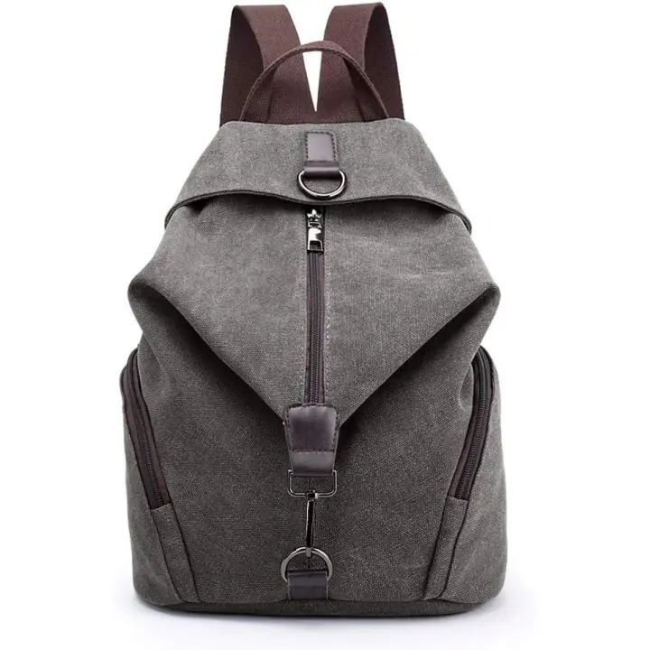 Mochila Bolso Casual Lona para Señora Viaje Gran Capacidad Informal Bolsa Mochila Mujer para Vacaciones Camping Viajes Senderismo - 1