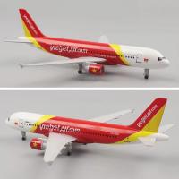 Modelo De Avión De Aleación Vietjet A320 Escala 1:400 Con Vuelo En Terreno Juguete De Metal Para Colección Regalo Para Mayores De 14 Años - details 1
