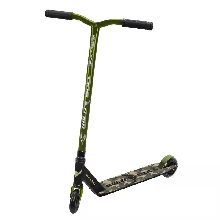 Patinete infantil 2 Ruedas Ryder Wild Bull camuflaje verde (3968) Azul (3290)Scooter Plegable, con puños ergonómicos y base antideslizante. Ligero y veloz. Seguridad según normativa CE. +5 años. - 1