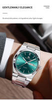 Reloj De Hombre De Lujo 2024 Nueva Colección 40mm Dial Azul Dorado Moda Correa De Acero Inoxidable Luz Nocturna Calendario Dual Reloj De Cuarzo - details 1