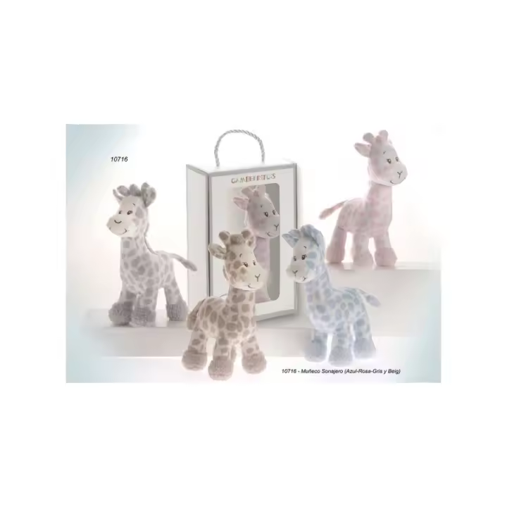 Muñeco Sonajero Peluche Jirafa Gamberritos - 1