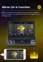 Reproductor Multimedia Carplay 1 Din 7'' Bluetooth Radio Retráctil Android Auto MP5 HD Stereo USB AUX CAM Para Coche Universal - details 8