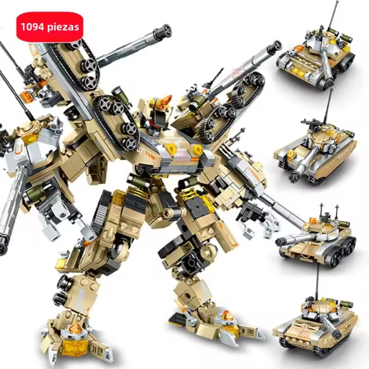 SEMBO 1094pcs Modelo De Robot Transformable De Tanque Juguetes Para Niños Bloques De Construcción MOC Vehículo Militar Mecha Bricks Regalos Para Niños - 1