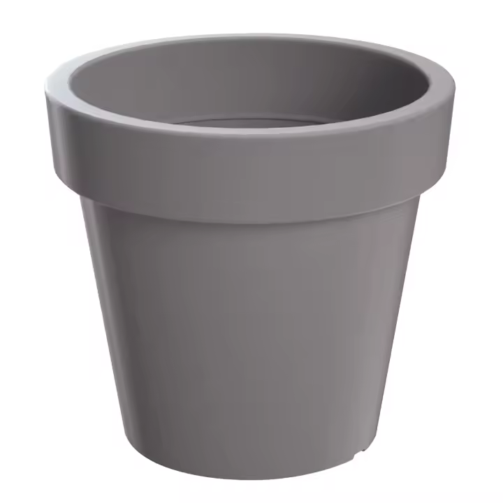 Maceta Prosperplast LEXO ROUND 212L Gris Piedra para Jardín - 1