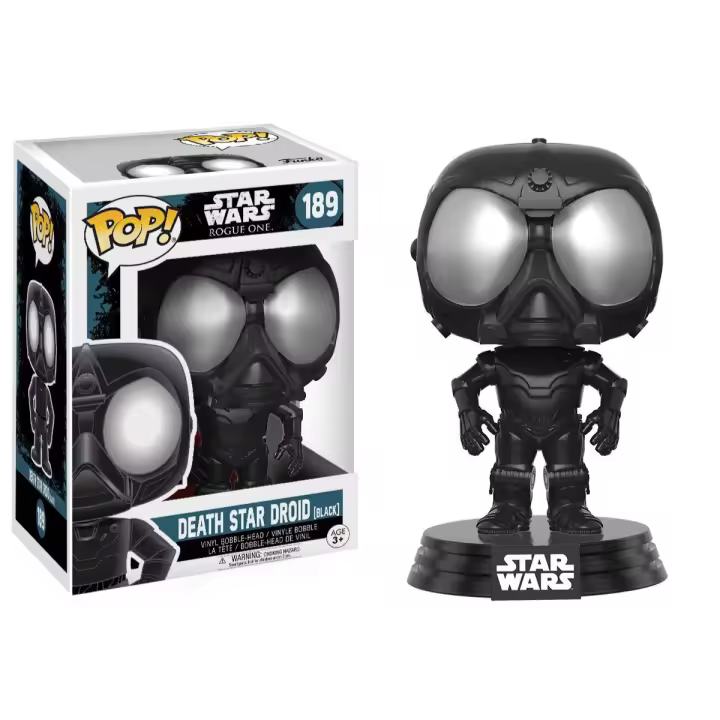 FUNKO POP! STAR WARS ROGUE ONE - DROIDE NEGRO DE LA ESTRELLA DE LA MUERTE, 14877, Nº189, TIENDA CON LICENCIA OFICIAL - 1