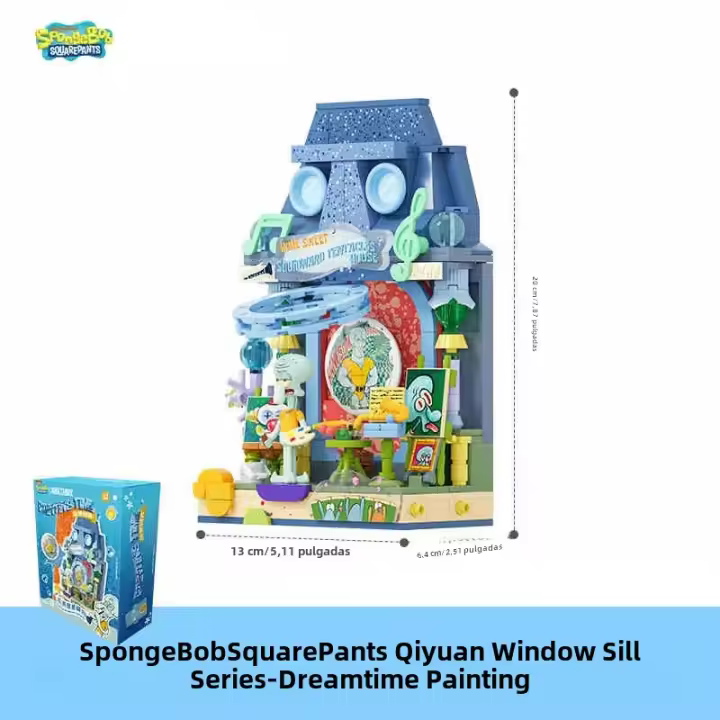 Bloques De Construcción SpongeBob SquaresPants Casa De Piña Modelo De La Isla Regalo Festivo Para Niños Juguete Educativo DIY - 1