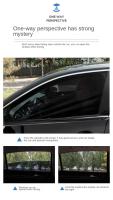 2pcs Cortina Plegable Para Ventanas Laterales Traseras De Coche Protección UV Privacidad Y Protección Contra Mosquitos - details 8