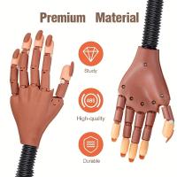Kit De Práctica Para Artistas De Uñas Ultimate Mano Flexibles Y Realistas Con Dedos Ajustables Y Preciosos Archos Y Cortauñas - details 4