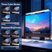 Lámpara De Escritorio LED 33/50CM Luz De Pantalla De Computadora Luz De Lectura Cuidado De Los Ojos Regulación Sin Pasos USB Para Laptop - details 1