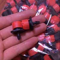Cabezales De Riega Juego De 100/200/500 Piezas Regadores Ajustables Para Jardín Sistema De Riego Con Brotadores Plásticos Rojos Y Negros - details 5
