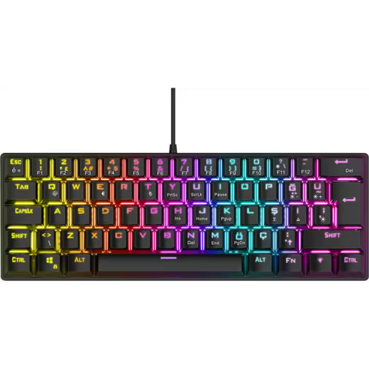 Teclado para juegos Rampage Diseño negro EE. UU. - 1