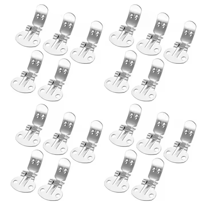 20Pcs Clip De Zapatos En Acero Inoxidable Blanco Herramientas De Bricolaje Para Manualidades Y Accesorios De Moda Color Plata - 1