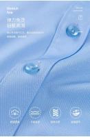 Camisa De Hombre Para Primavera Y Verano Con Mangas Cortas Elásticas Color Sólido Antidesvanecimiento Antiarrugas Casual Moda Transpirable - details 2