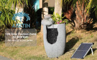 Fuente Solar De 12W Para Jardín Con Panel Solar Bomba Y Aspersores Decoración Para Pila De Pájaros Tanque De Peces Estanque Patio - details 0