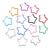 1PCS Anillo De Llaves De Camping Al Aire Libre Forma De Estrella De Cinco Puntos Hebilla De Botella Clip De Cadena De Llaves De Aluminio Carabiner - details 5